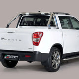 Roll Bar Design Single 76mm Stainless Mach for Ssangyong Musso Mk3 (18 on) image 1