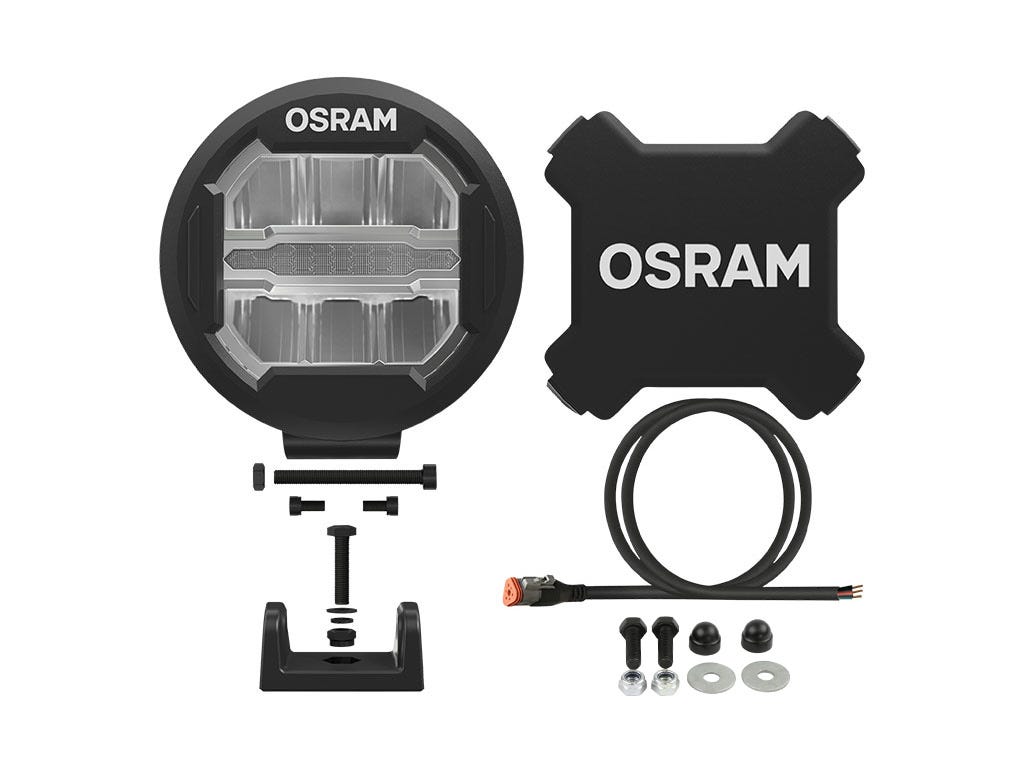 7in OSRAM LED Light Round MX180-CB / Combo Beam AND Mounting Kit image 1