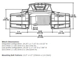 Warn Zeon Platinum 12K Winch with Wire Rope - 12V image 1