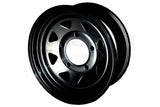 GRW003 - 7x16 ET00 black 8 spoke steel wheel for DEF/D1/RRC image 0