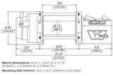 Warn M12-S Winch with Synthetic Rope - 12V image 1