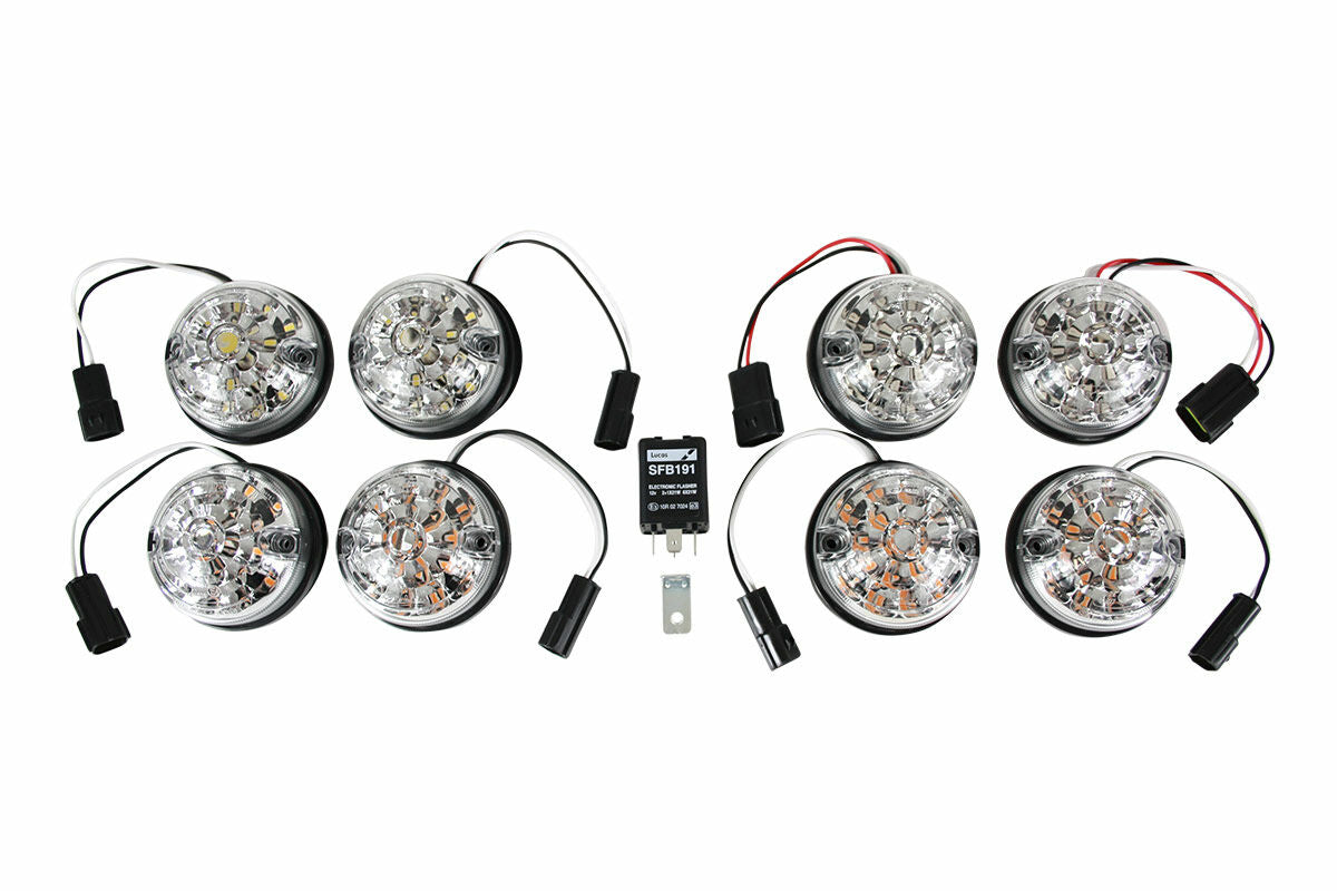 GL1191 - CLEAR LENS LED LIGHT KIT FOR DEFENDER 90/110 AND SERIES 3 image 0