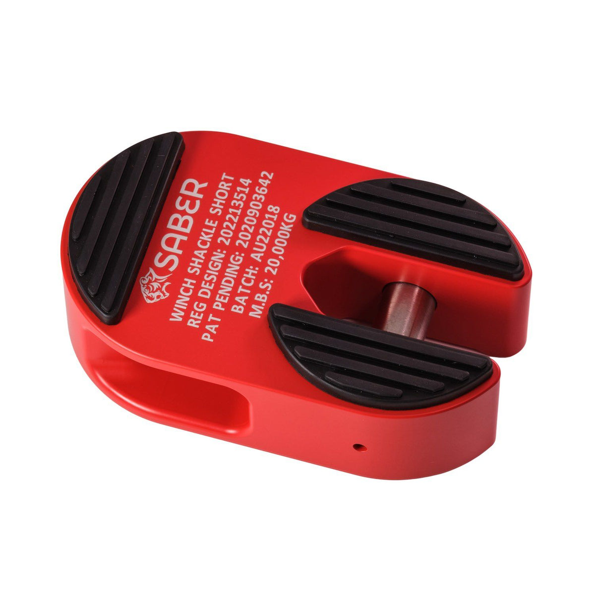 Saber 7075 Alloy Winch Shackle Short - Cerakote Red image 2