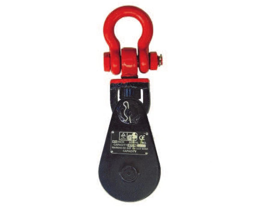 Snatch Block 8t Heavy Duty Light Weight with Shackle (Certified) image 0