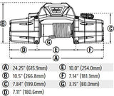 Warn Zeon 10 Bare Winch 24V (no rope/fairlead) image 1