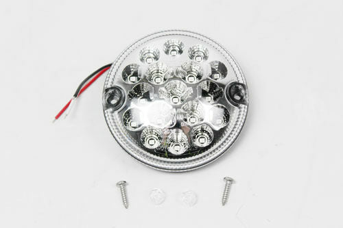 AMR6526LEDCL - 95mm clear LED stop tail light for Defenders image 0