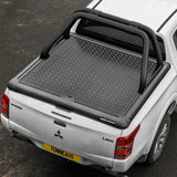 Truckman Aluminium Lift-Up Tonneau Cover (Black) & Roll Bar Mitsubishi L200 Mk8-9 / Fiat Fullback (2015 Onwards) Extra Cab image 0