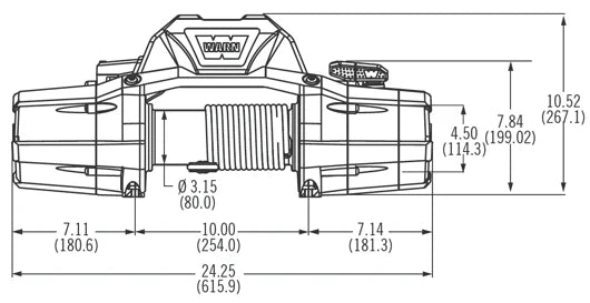 Warn Zeon 12 CE Winch with Wire Rope - 12V image 1