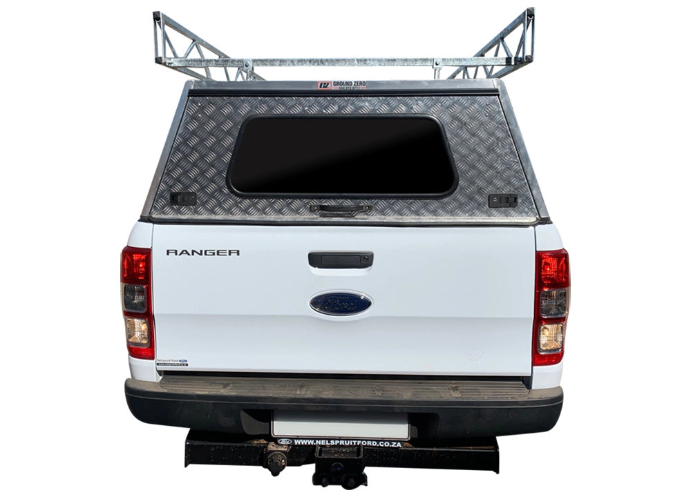 Entry Level Single Cab Hardtop Canopy With Contractors Roof Rack - GZ Aluminium Canopies