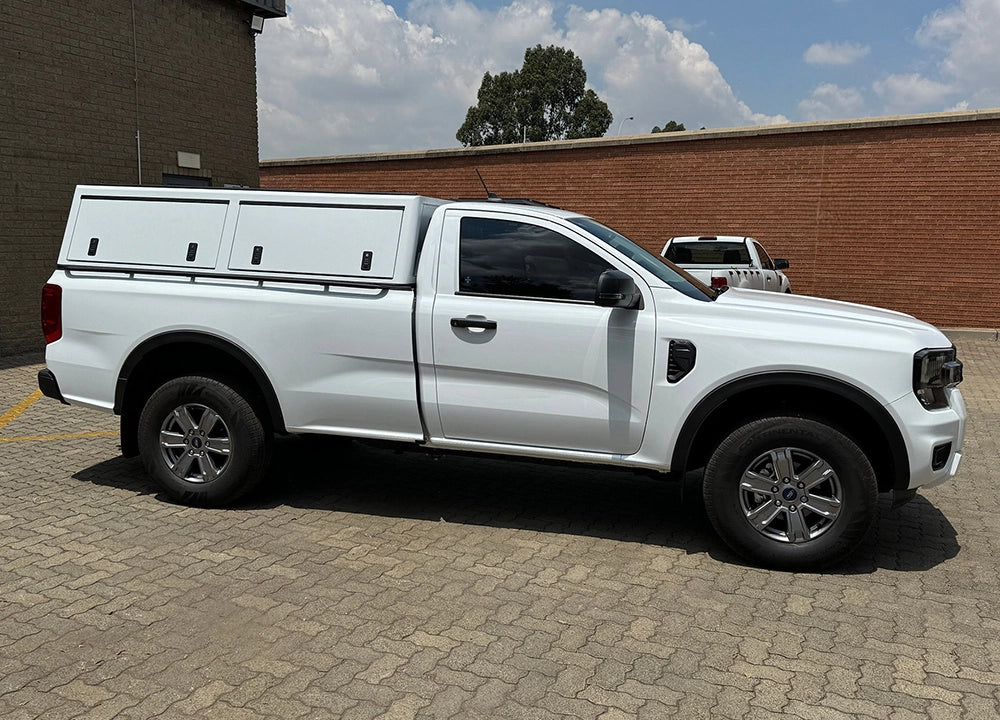 Mid Range 2023 Ford Ranger, Gen 7, Single Cab Hardtop Canopy - GZ Aluminium Canopies