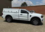 Mid Range 2023 Ford Ranger, Gen 7, Single Cab Hardtop Canopy - GZ Aluminium Canopies