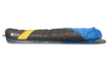 Sierra Designs Cloud 35°F (2°C) 800-Fill DriDown Sleeping Bag - Long - Blue/Yellow/Peat