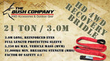 Bush Company Recovery Bridle 21Ton 3m Heavy Duty image 1