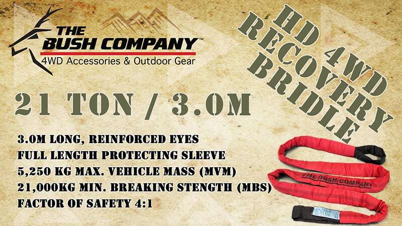 Bush Company Recovery Bridle 21Ton 3m Heavy Duty image 1
