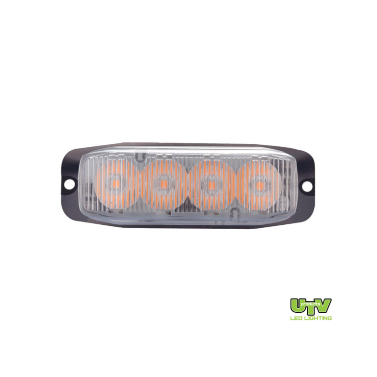 UTV 4 LED Surface Mount Strobe (Amber) UTV604 image 0