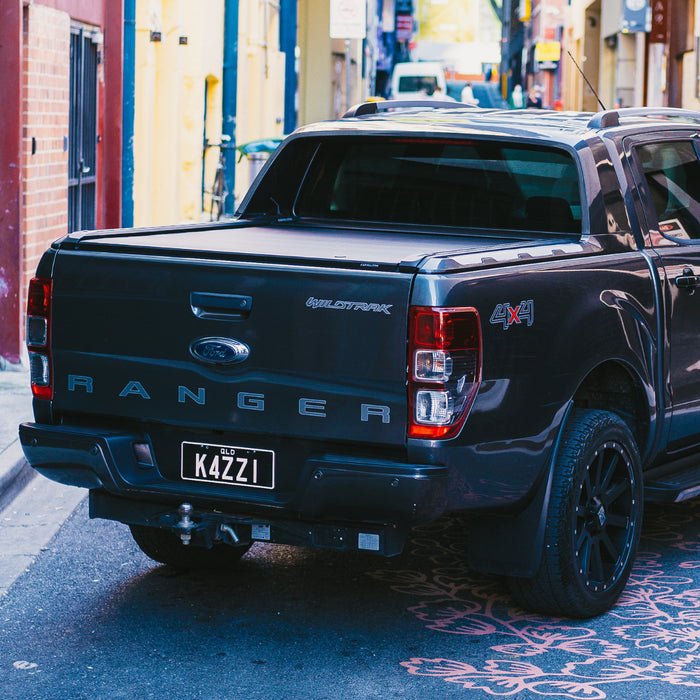 EGR RollTrac Electric Black Roller Tonneau Cover Ford Ranger Wildtrak Mk5-7 (2012-2022) Double Cab image 0