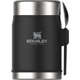 Stanley Classic Legendary Food Jar + Spork | 0.4L - Matte Black Pebble image 0