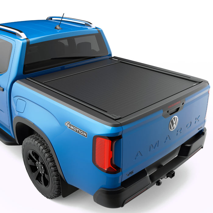 EGR RollTrac Electric Black Roller Tonneau Cover Ford Ranger Mk8 Volkswagen Amarok Mk3 (2023 Onwards) Double Cab image 0