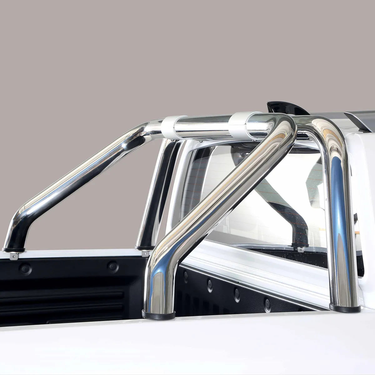 Roll Bar Design Single 76mm Stainless Mach for Ssangyong Musso Mk3 (18 on) image 0
