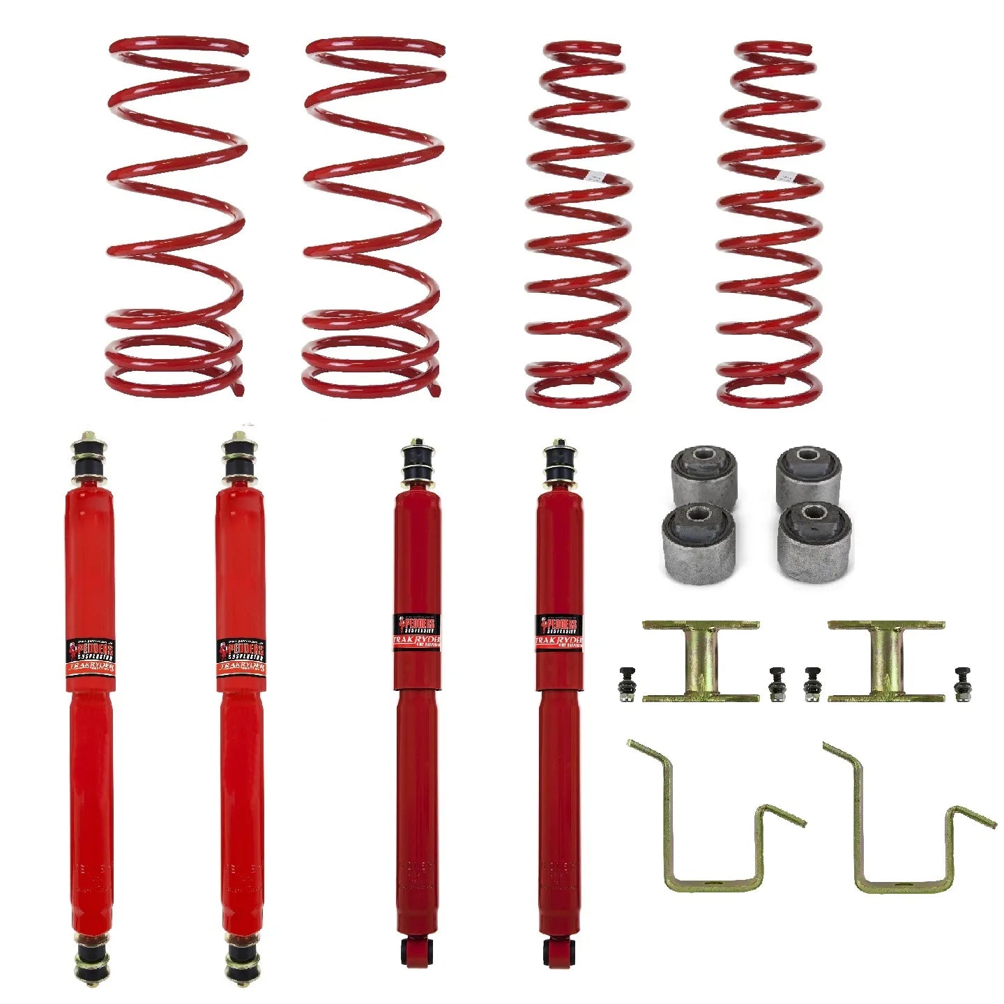 Pedders 2 Inch Suspension Lift Kit. With Long travel Foam Cell shocks. ABS fitted models. Toyota Landcruiser 80 series image 0