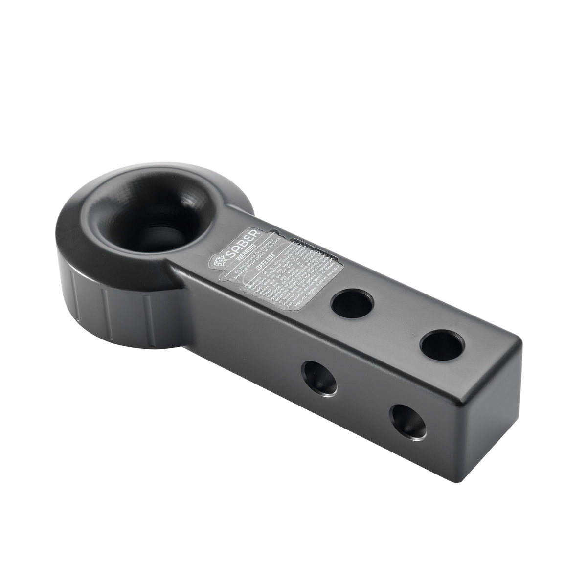 7075 Aluminium Rope Friendly Recovery Hitch Extended - Cerakote Black image 2