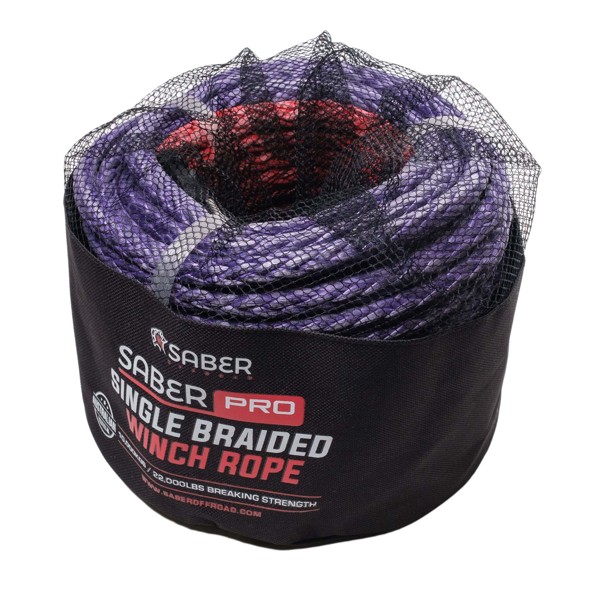 SaberPro® Double Braided 30M Winch Rope (blue) image 1