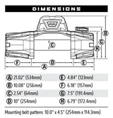 Warn VR EVO 10-S Winch with Synthetic Rope - 12V image 1