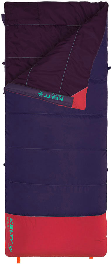 Kelty Kids' Callisto 30°F (-1°C) Synthetic Sleeping Bag - Short, Right-Hand Zip - Italian Plum
