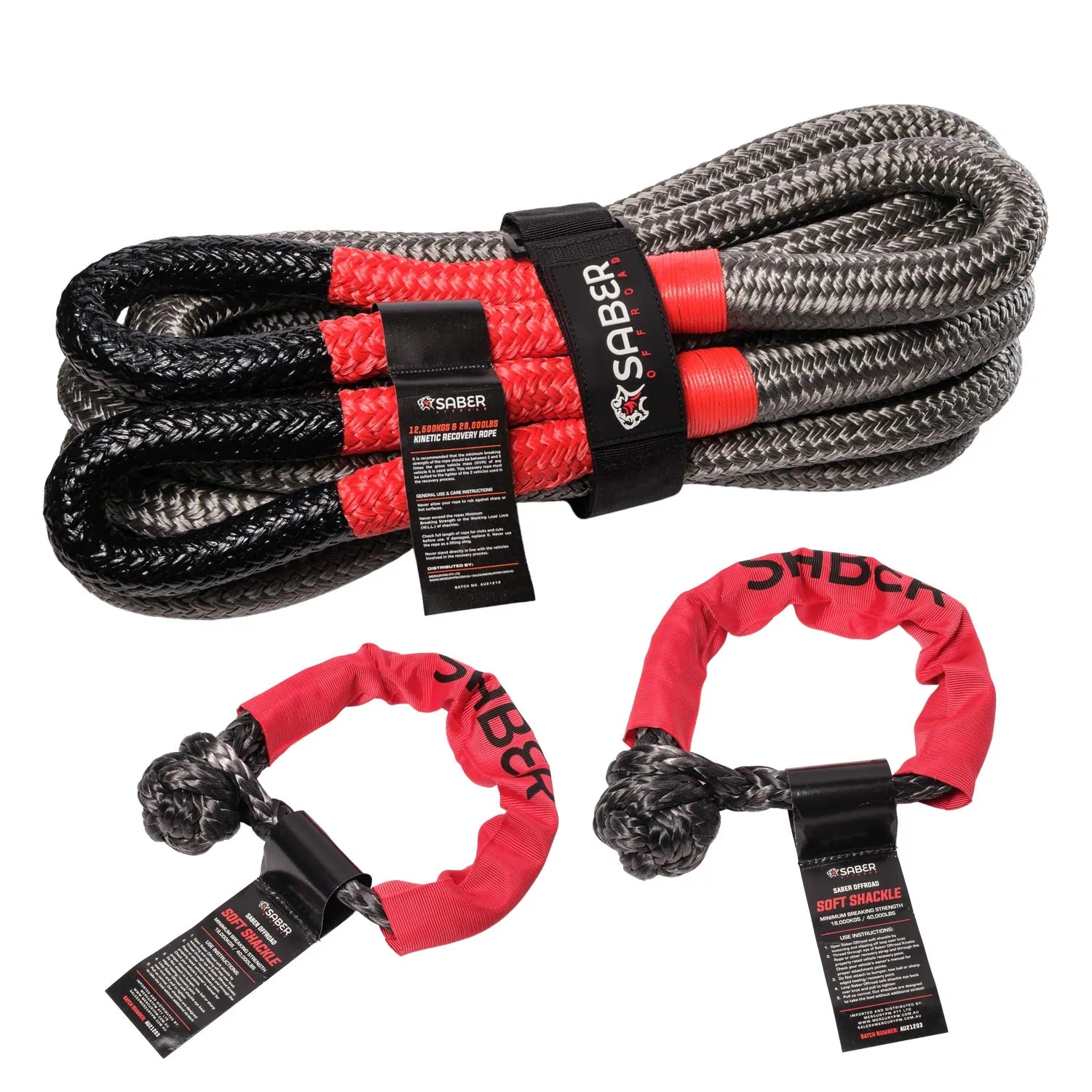 Saber 12K Offroad Kinetic Recovery Kit image 0