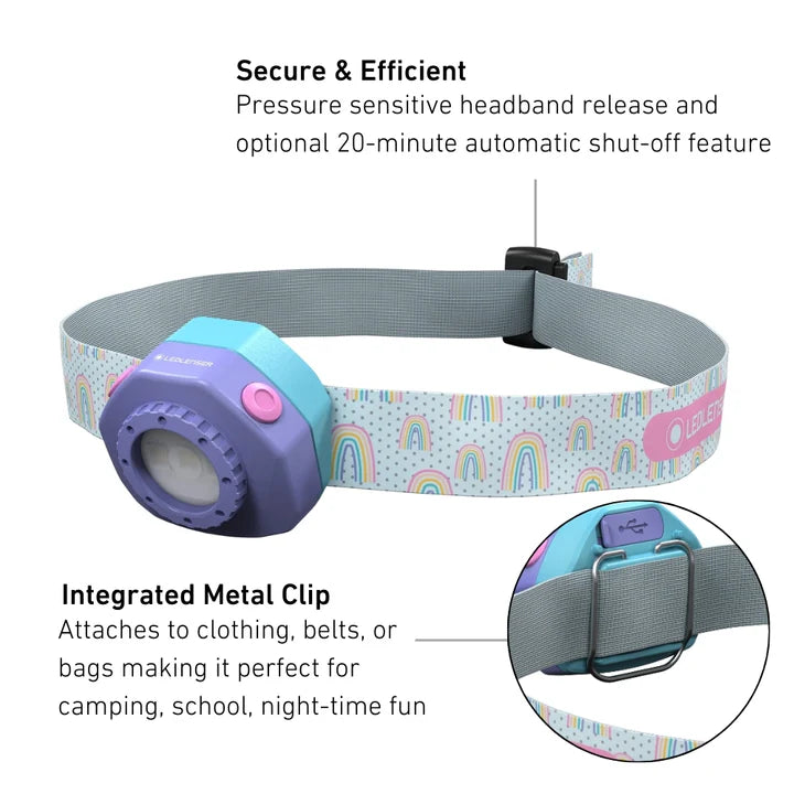 LEDLENSER KidLED4R Rechargeable Head Torch image 1