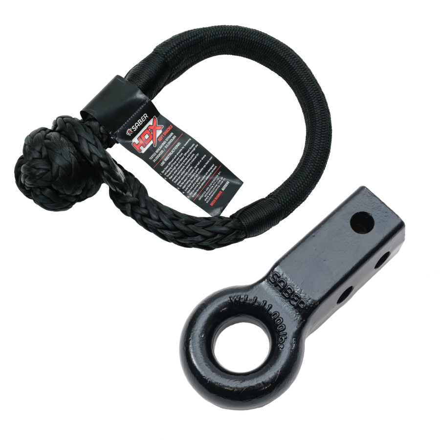 Saber Rope Friendly Recovery Hitch – Cast Steel & 24K HDX Shackle image 0