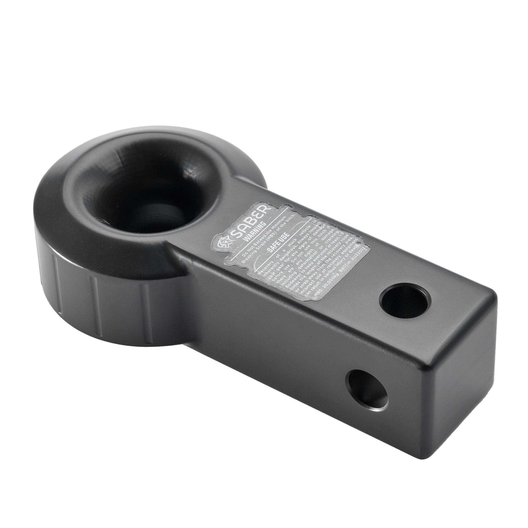7075 Aluminium Rope Friendly Recovery Hitch - Cerakote Black image 2