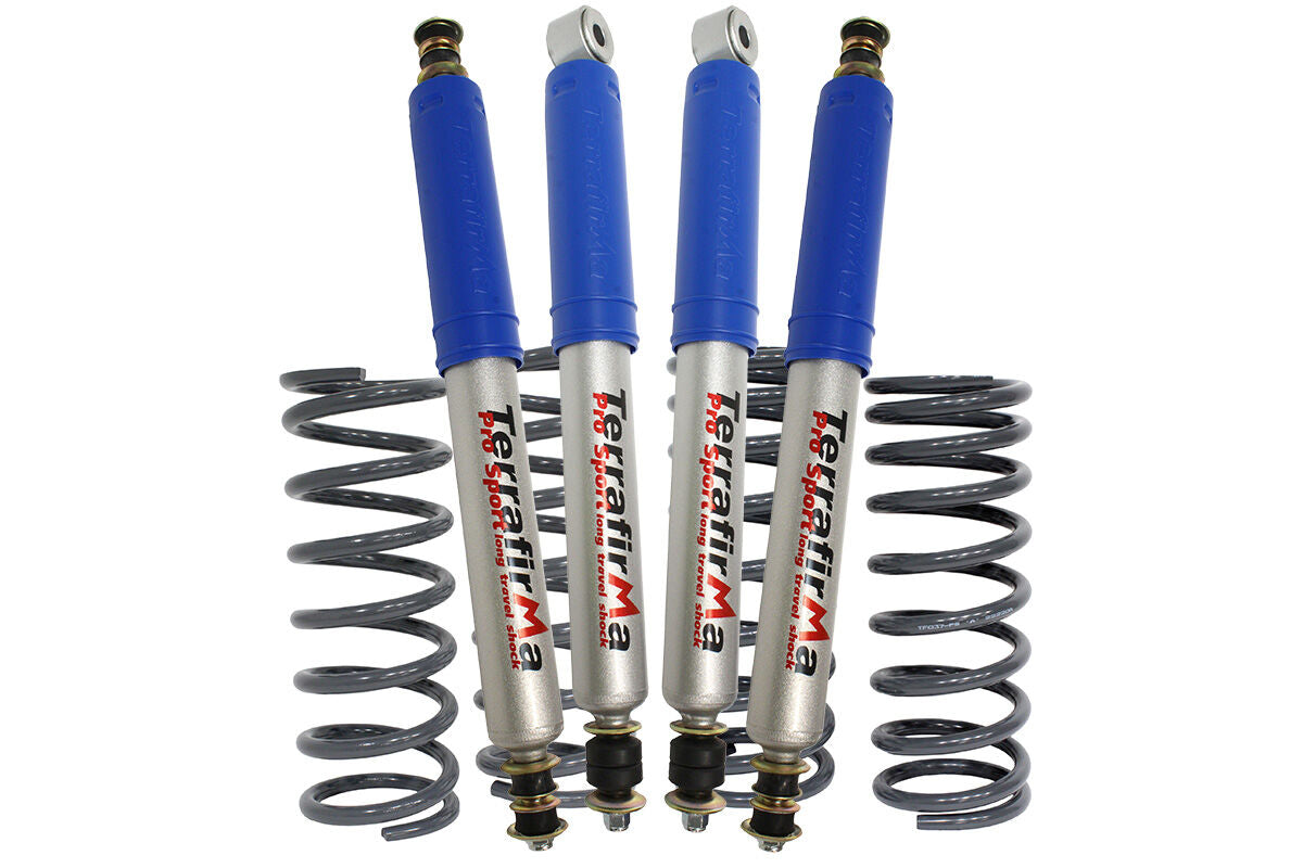 TF198 - Standard ride height heavy load suspension kit Defender 90 Pro Sport shocks image 0