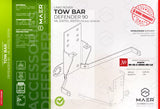 Land Rover Defender 90 V8, 200TDi, 300TDi TOW BAR image 0