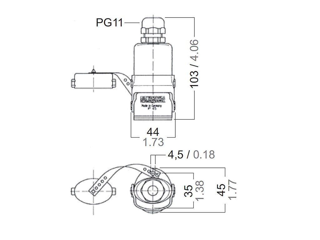 Waterproof Plug Connector / Horizontal image 3