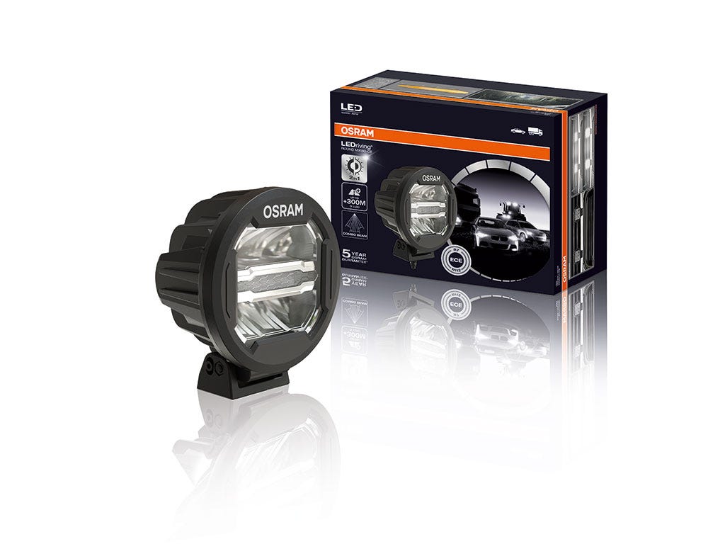 Osram 7in LED Light Round MX180-CB / 12V/24V / Combo Beam image 1