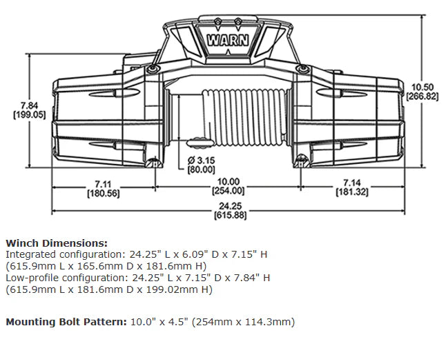 Warn Zeon 12-S CE Winch with Synthetic Rope - 12V image 1