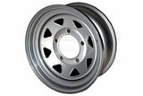 GRW002 - 7x16 ET00 silver 8 spoke steel wheel for DEF/D1/RRC image 0