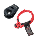 Saber 6061 Aluminium Spliced Winch Thimble - Cerakote Black & 9K Soft Shackle image 0