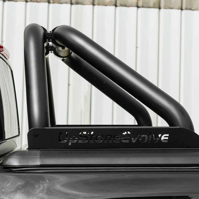 Truckman Aluminium Lift-Up Tonneau Cover (Black) & Roll Bar Nissan Navara NP300 (2016 Onwards) Double Cab image 3