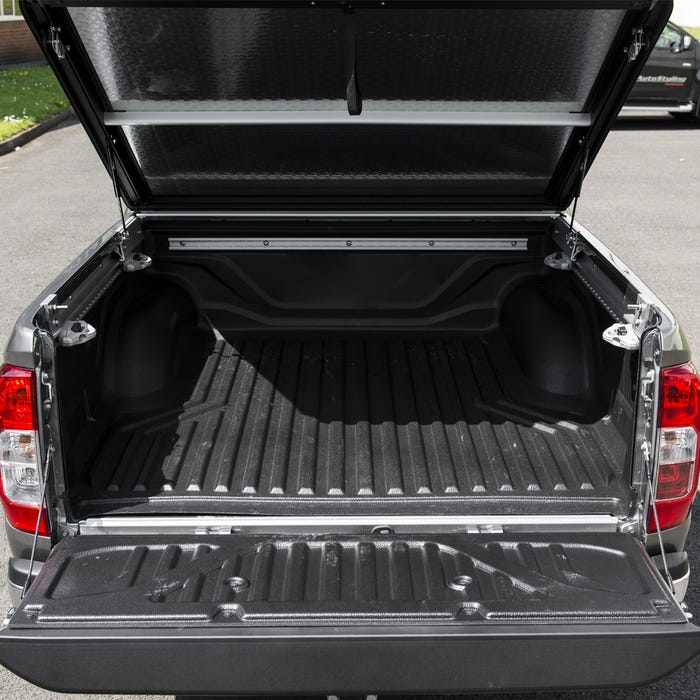 Mountain Top Style Chequered Aluminium Lift-Up Tonneau Cover Toyota Hilux Mk8-9 (2016 Onwards) Double Cab image 4