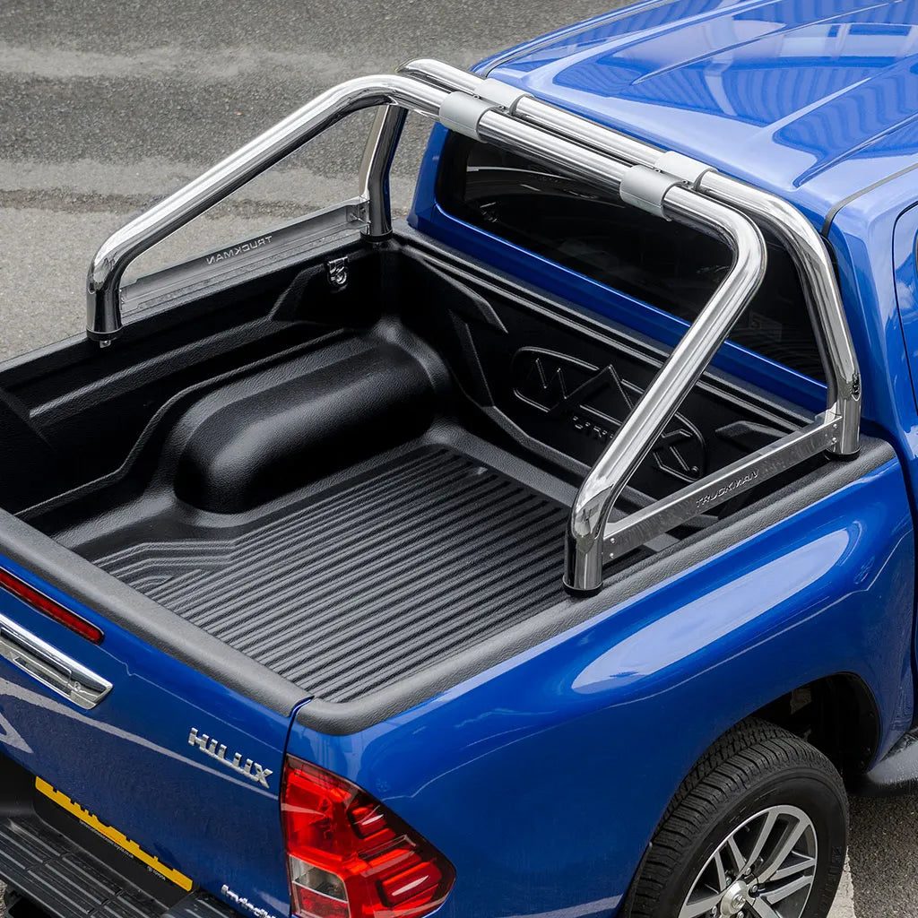 Roll Bar SINGLE 76mm Stainless Steel for Toyota Hilux Mk8 (16 on) image 1