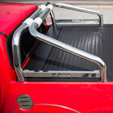 Roll Bar SINGLE 76mm SS 'Truckman' Plate Mach for L200 Mk8-9 (15 on) DC image 3