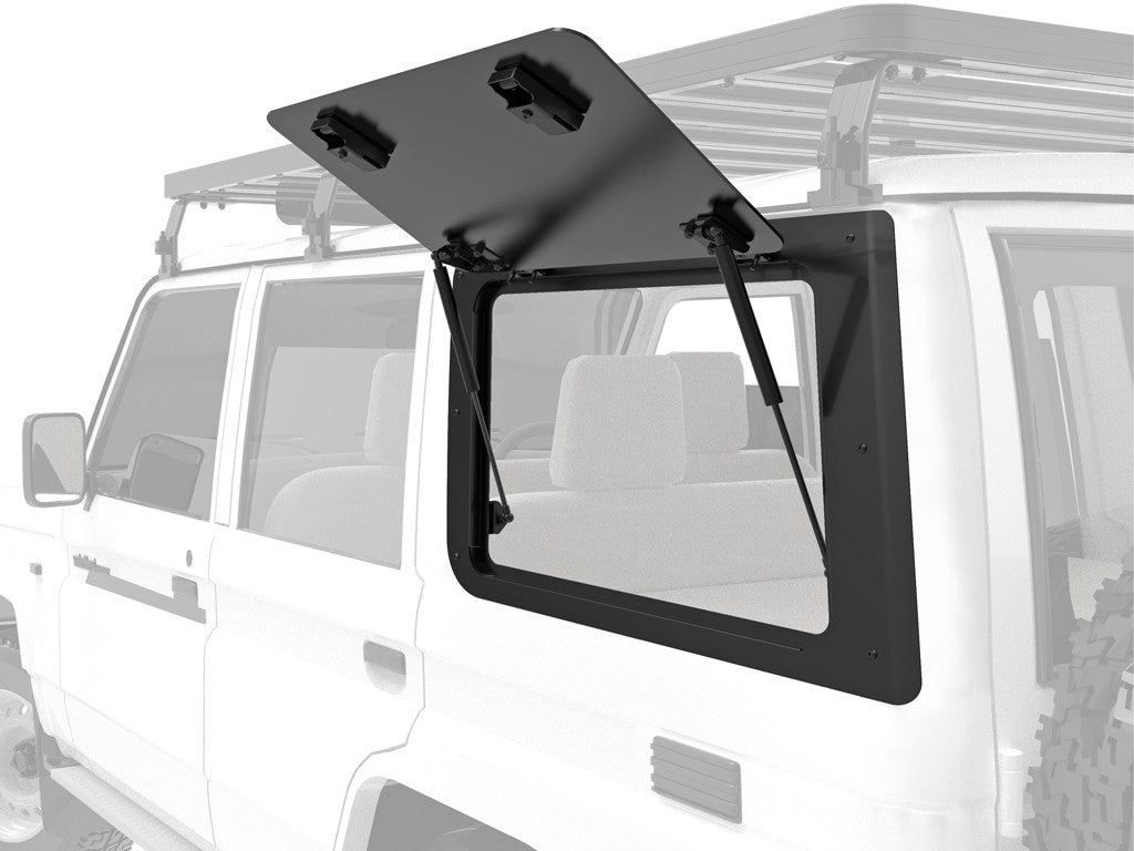 Toyota Land Cruiser 76 Gullwing Window / Left Hand Side Aluminium image 0