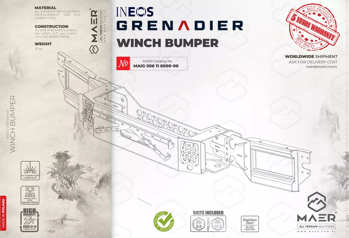 Maer Ineos Grenadier WINCH BUMPER image 0