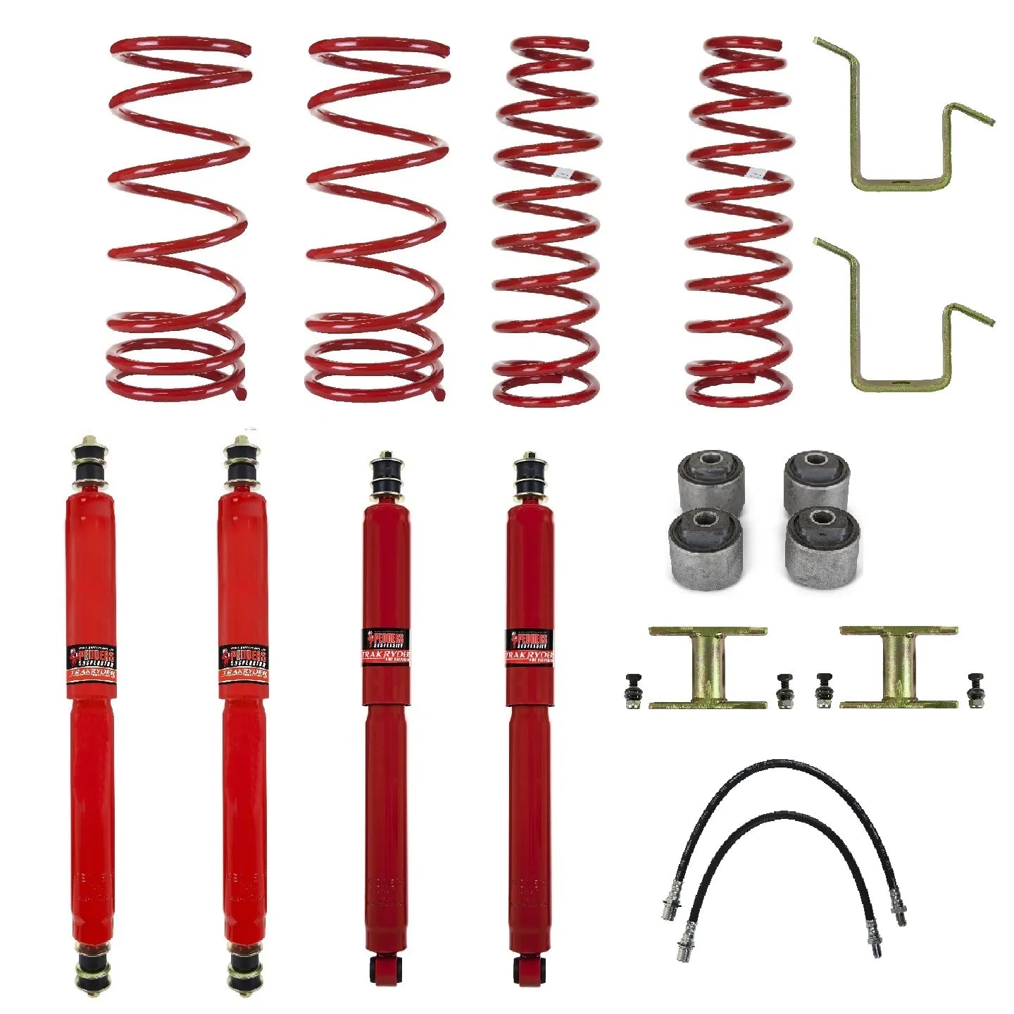 Pedders 2 Inch Suspension Lift Kit. With Long Travel Foam Cell shocks. NON-ABS fitted models. Toyota Landcruiser 80 series image 0