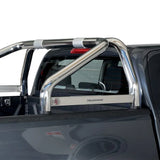 Roll Bar SINGLE 76mm SS 'Truckman' Plate Mach for L200 Mk8-9 (16 on) EC image 0