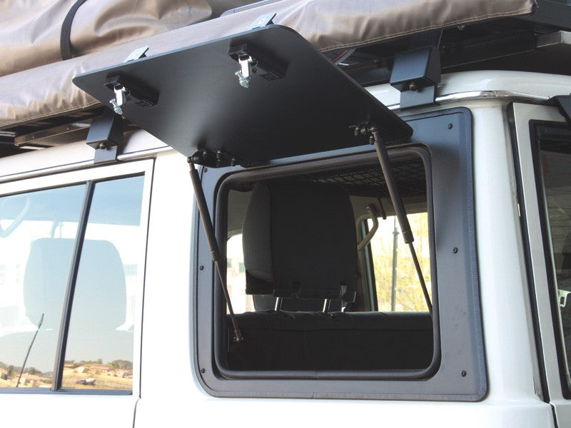 Toyota Land Cruiser 76 Gullwing Window / Left Hand Side Aluminium image 1
