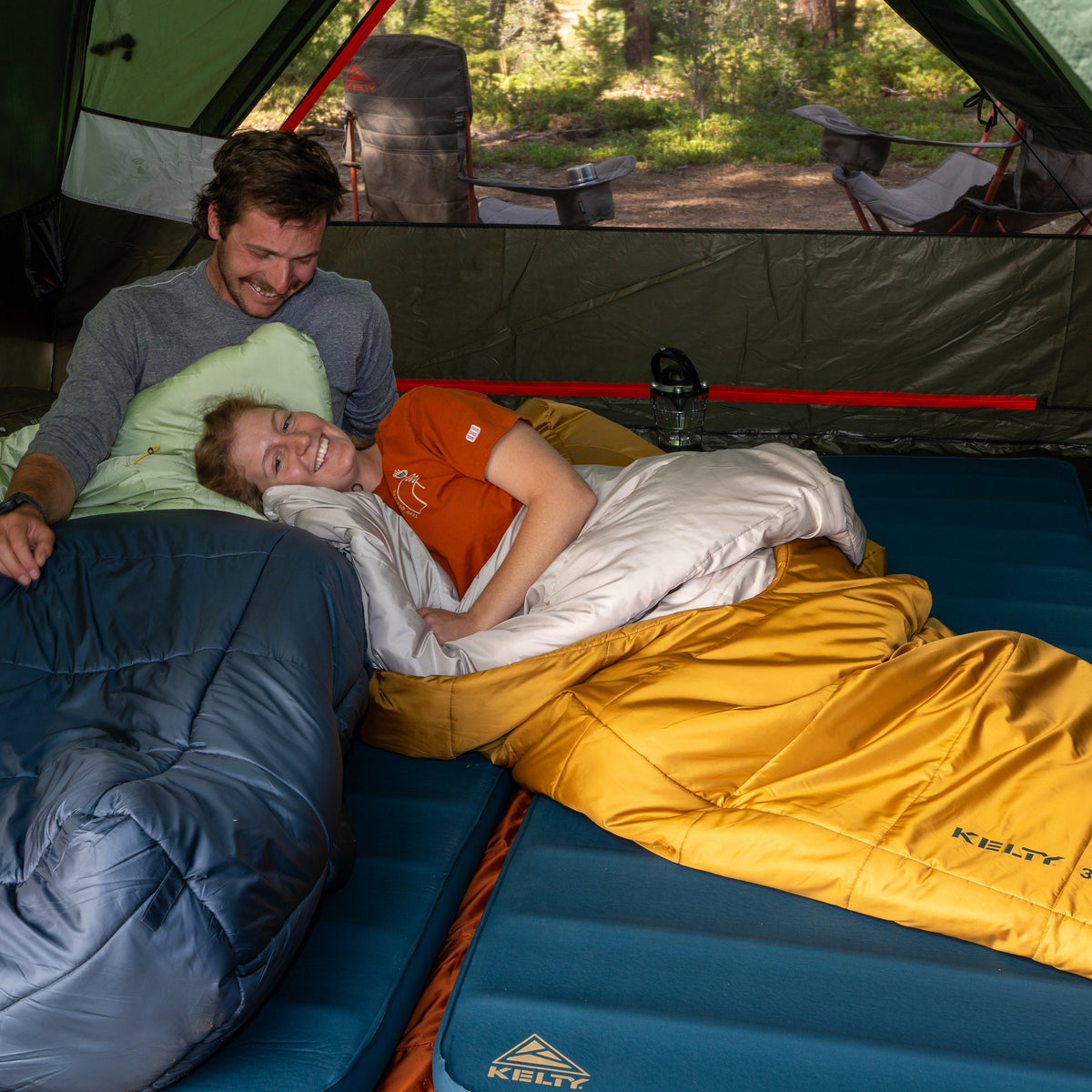 Kelty Eclipse 35°F (1°C) Synthetic Sleeping Bag - Regular - Woodthrush / Turtledove / Green Gables