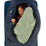 Kelty Eclipse 15°F (-9°C) Synthetic Sleeping Bag - Long - Midnight Navy / Laurel Green / Turbulence
